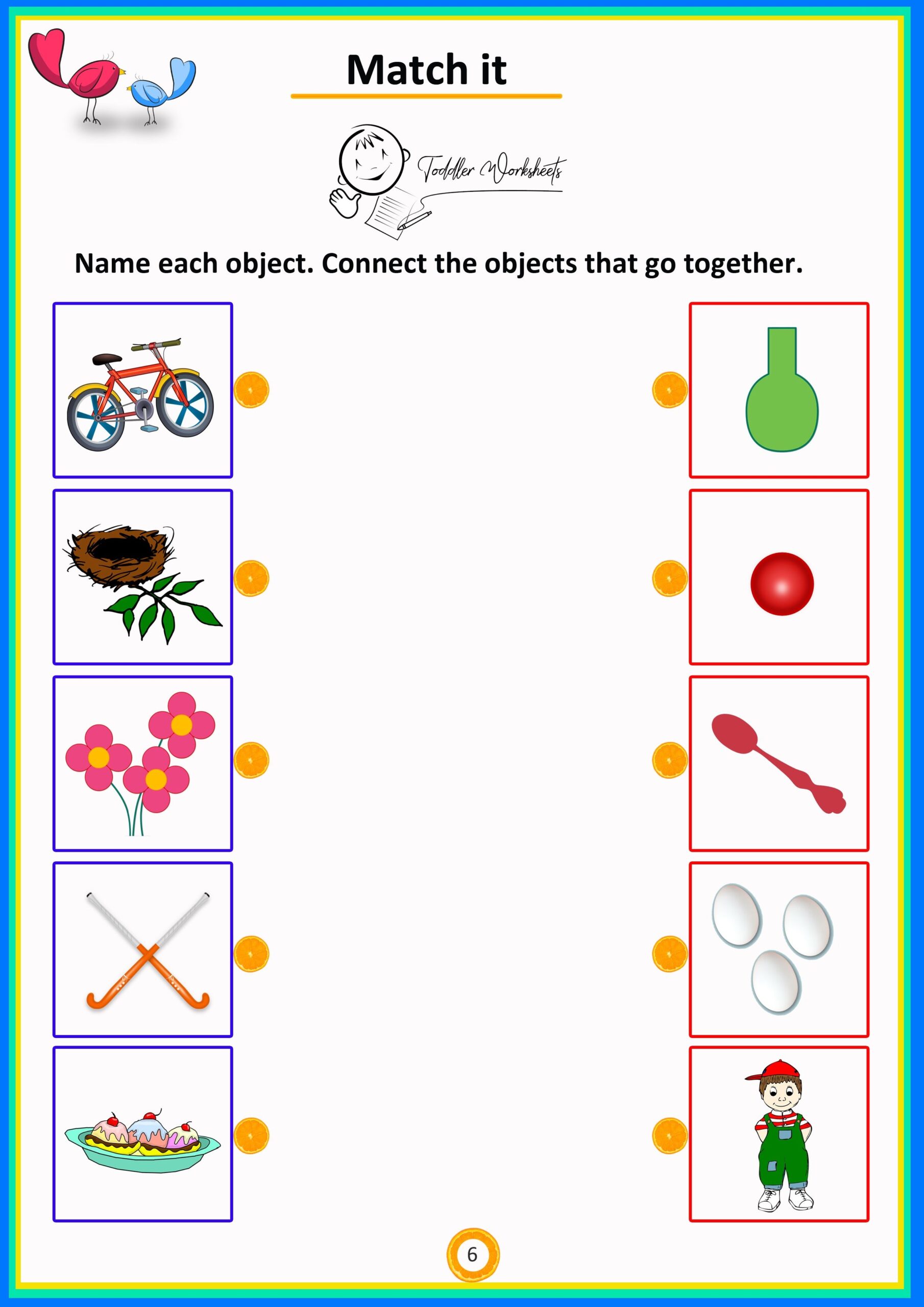 Worksheet Matching Matching Worksheets Math Printable Match