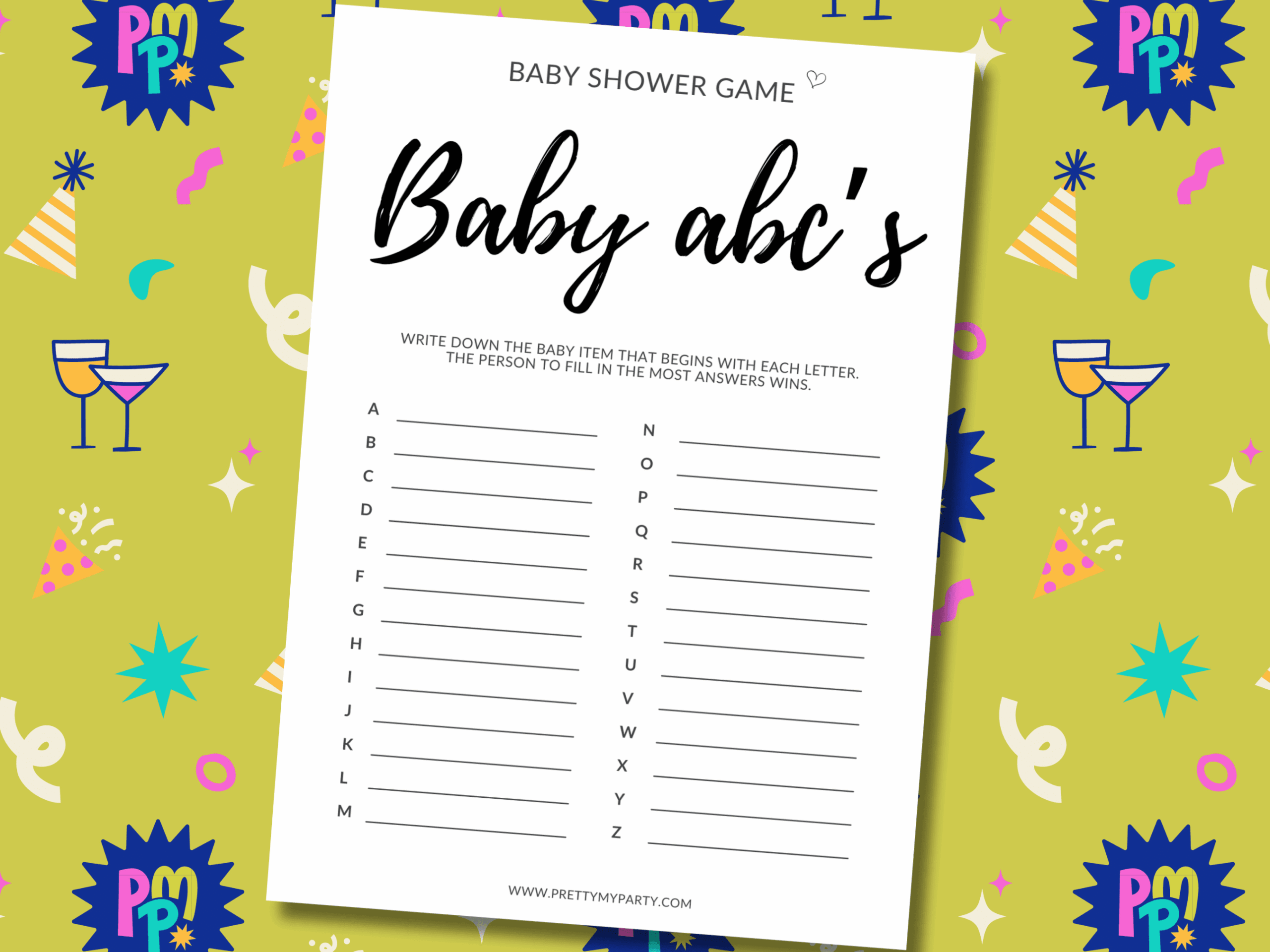 10 Free Printable Baby Shower Games You Can Print And Play Pretty My Party