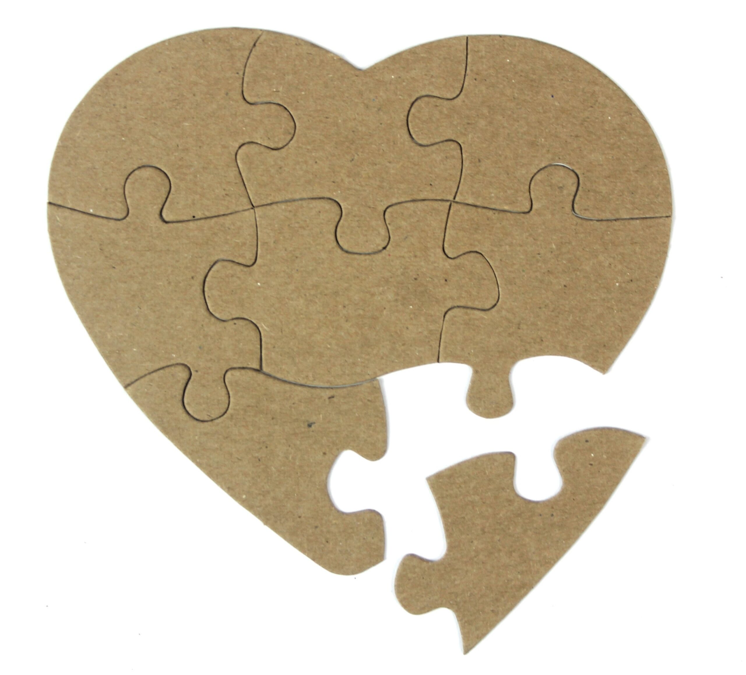 8 piece jigsaw puzzle template
