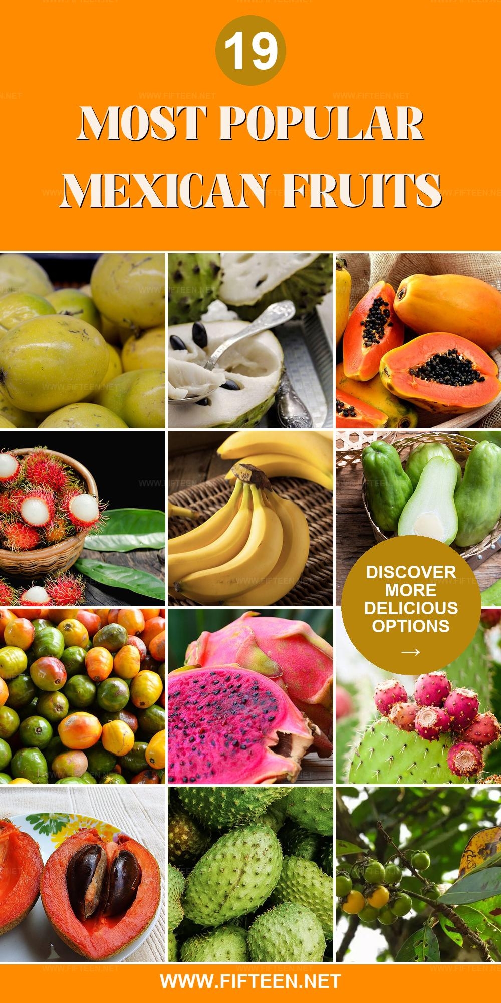 names and pictures of mexican fruits