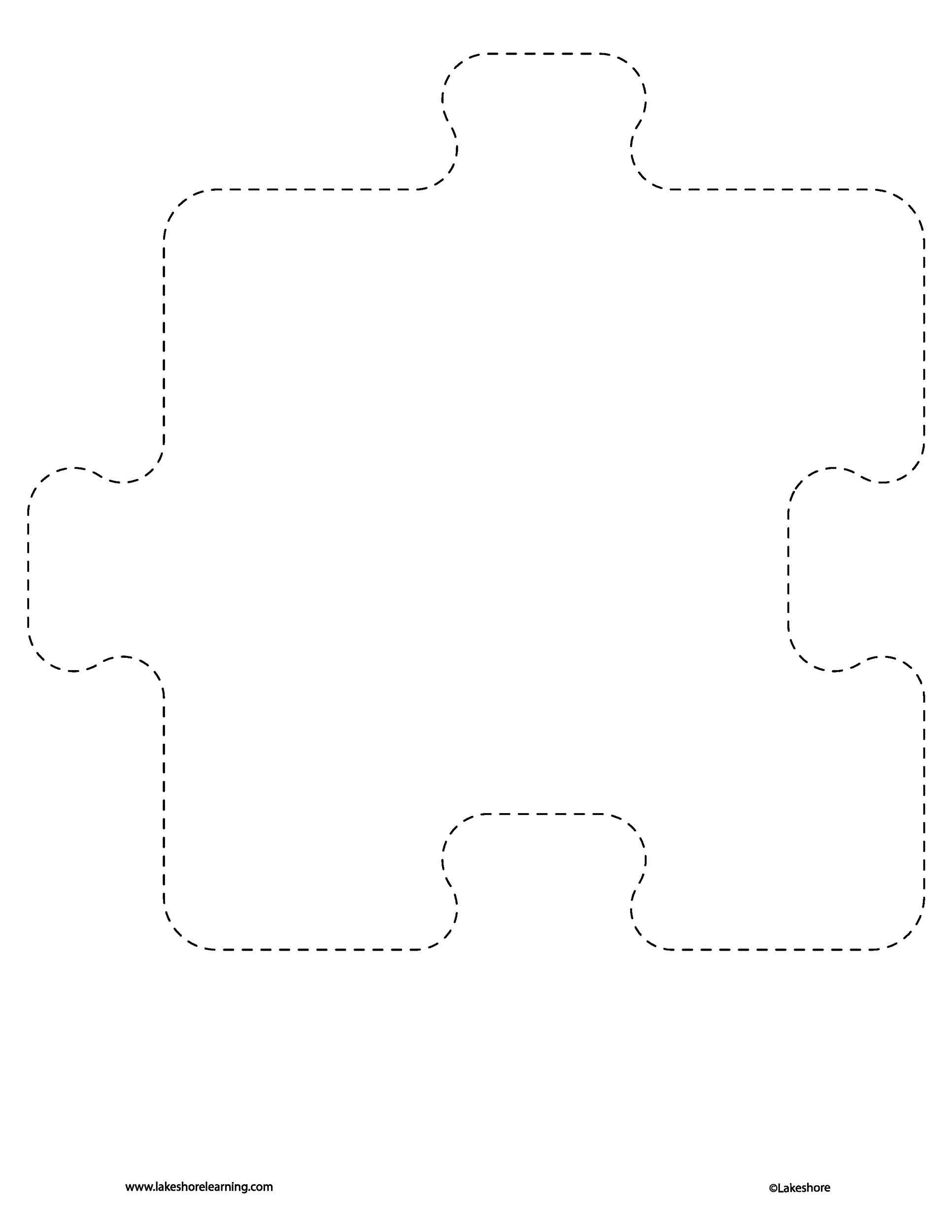 big puzzle template