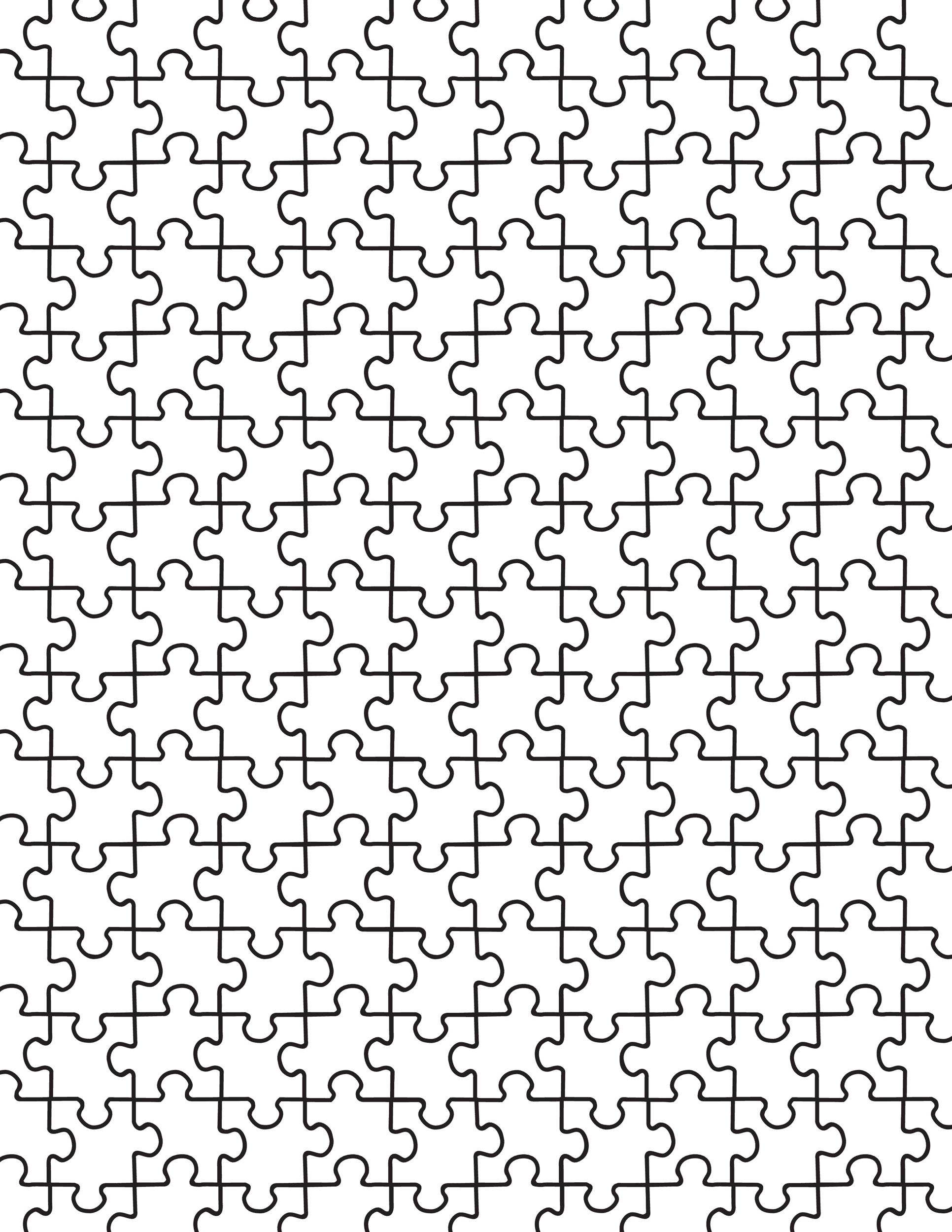 clip art puzzle pieces template