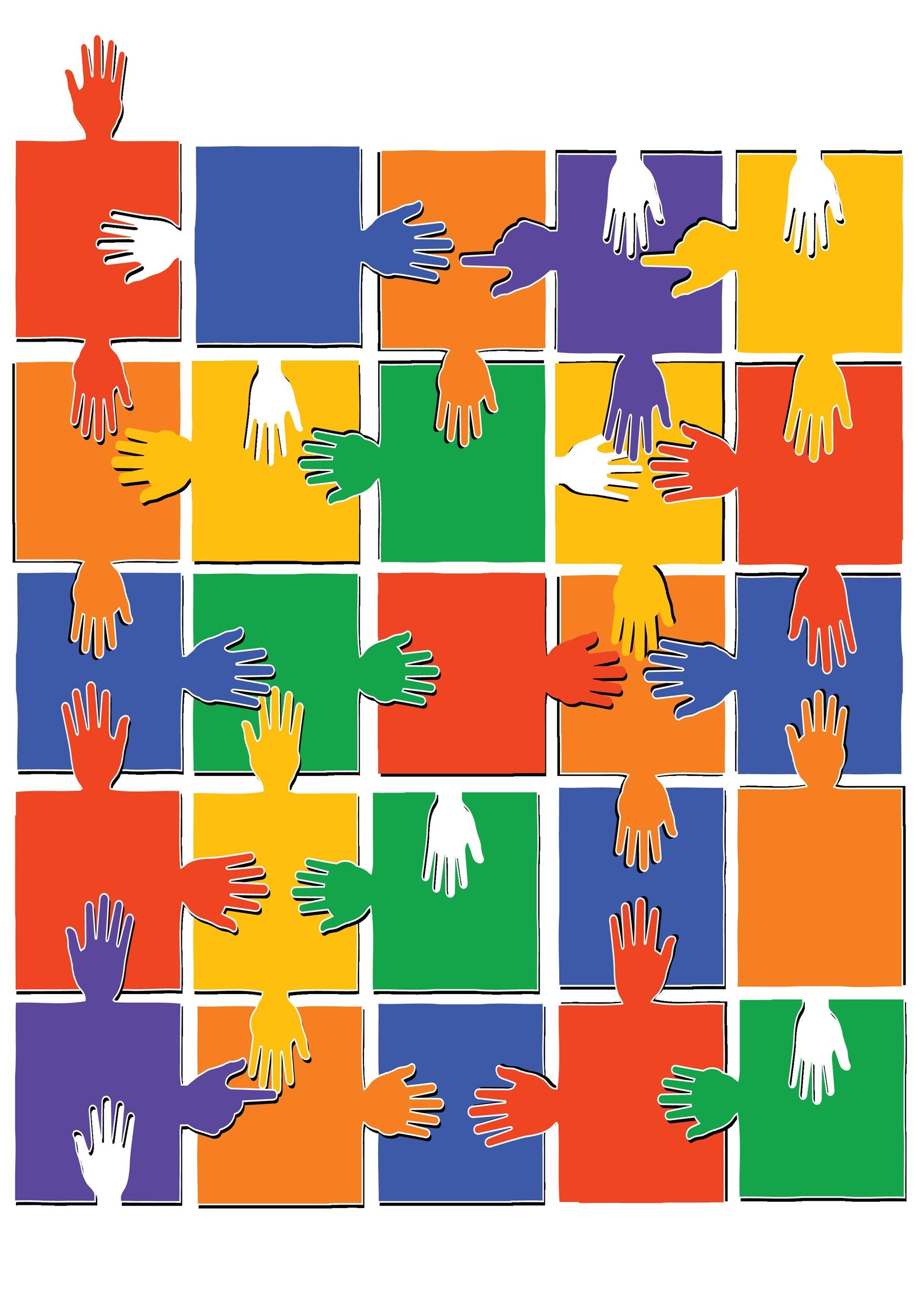 colored puzzle pieces template