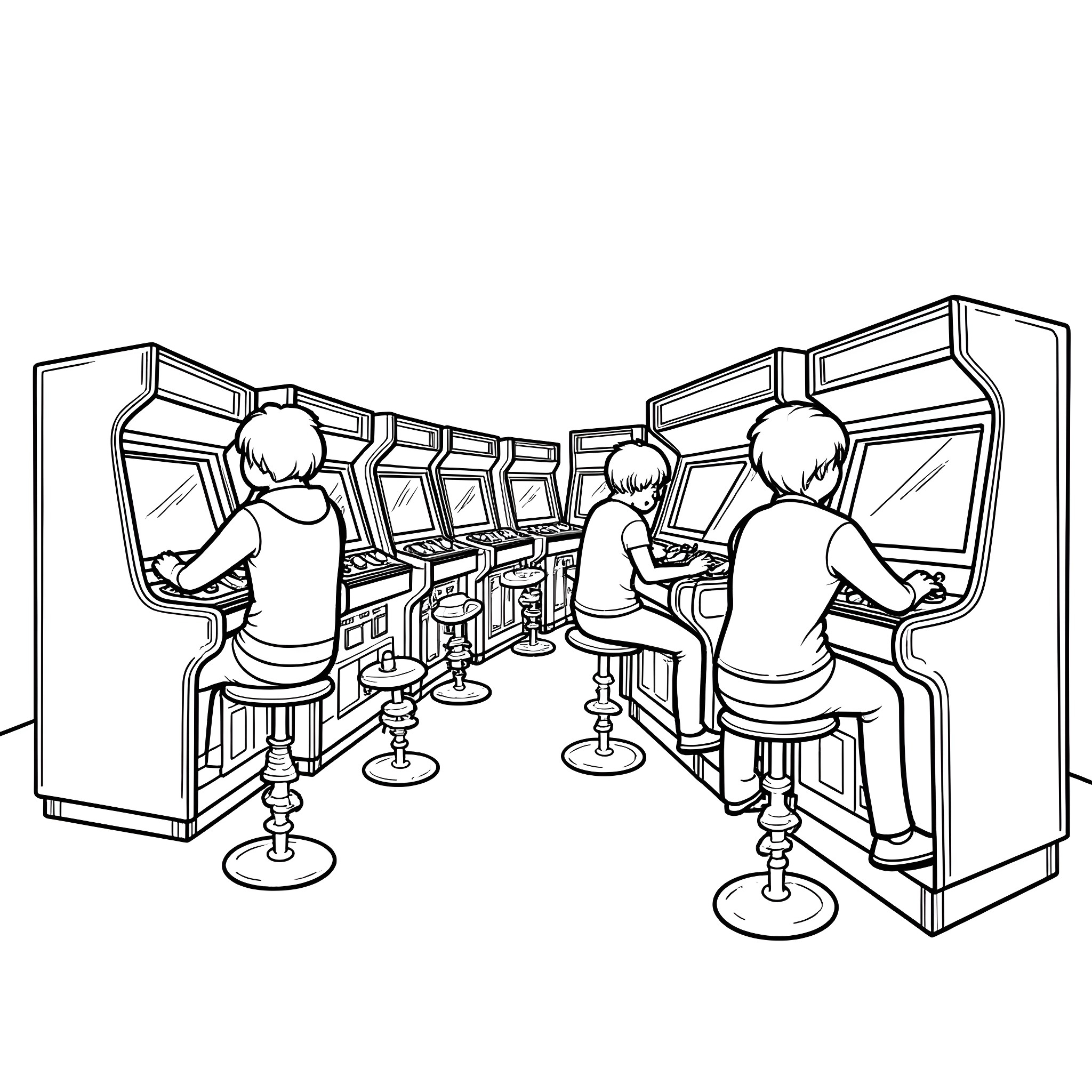 2 Best Arcade Coloring Pages Free Printable PDFs 