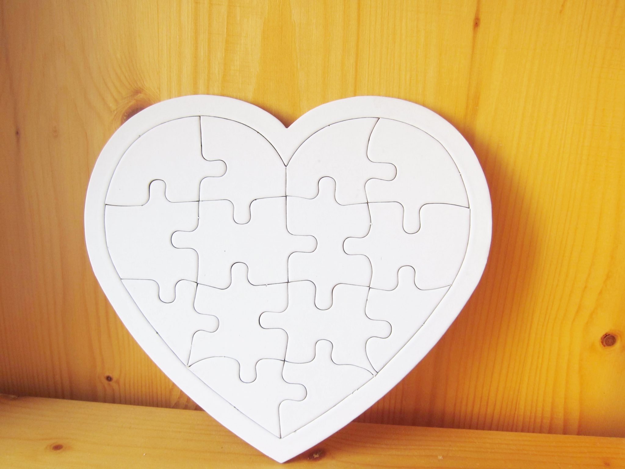 blank 2 piece puzzle template