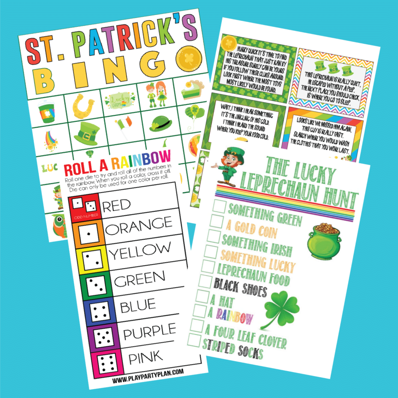 free online printable online st patty games for teenager