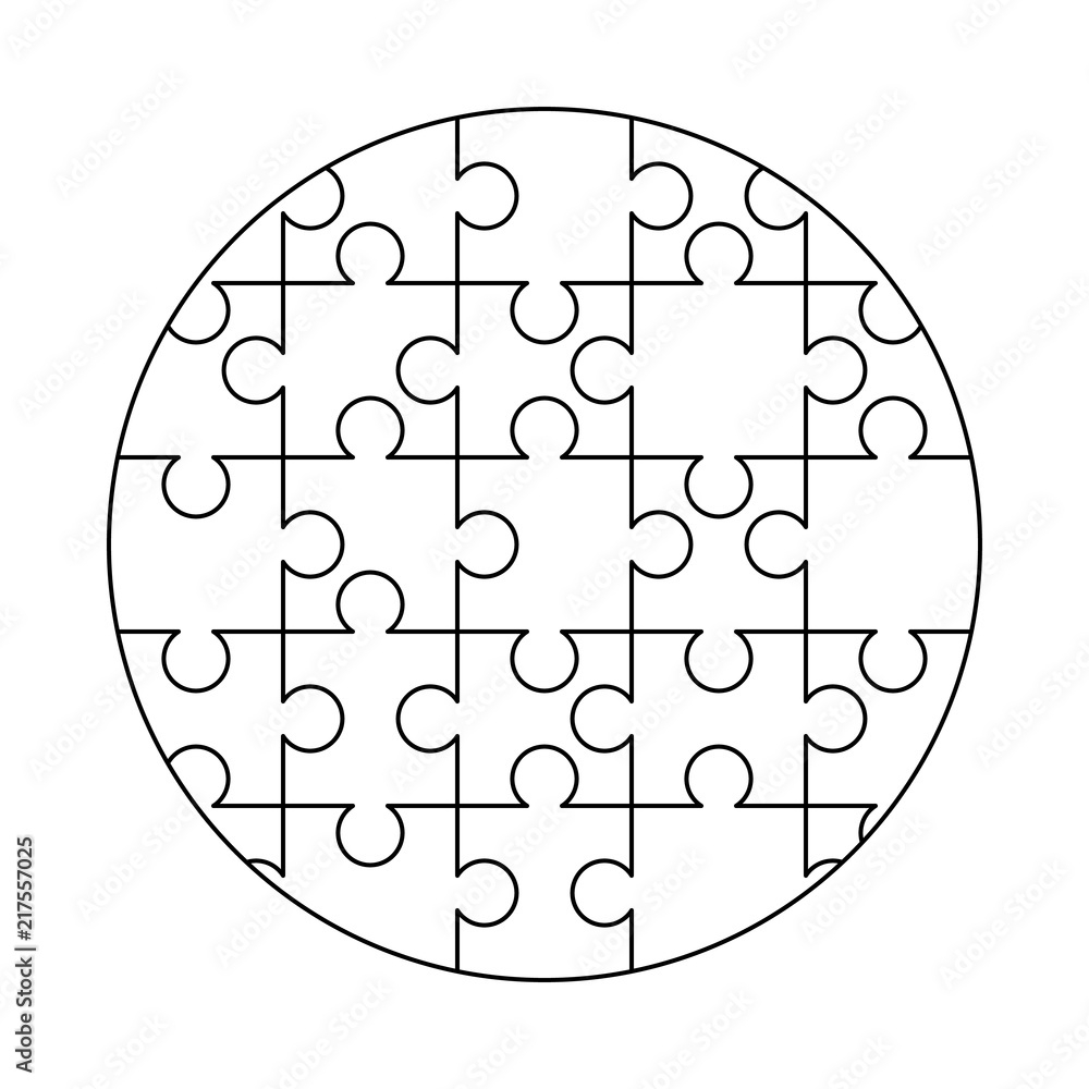 circle puzzle template