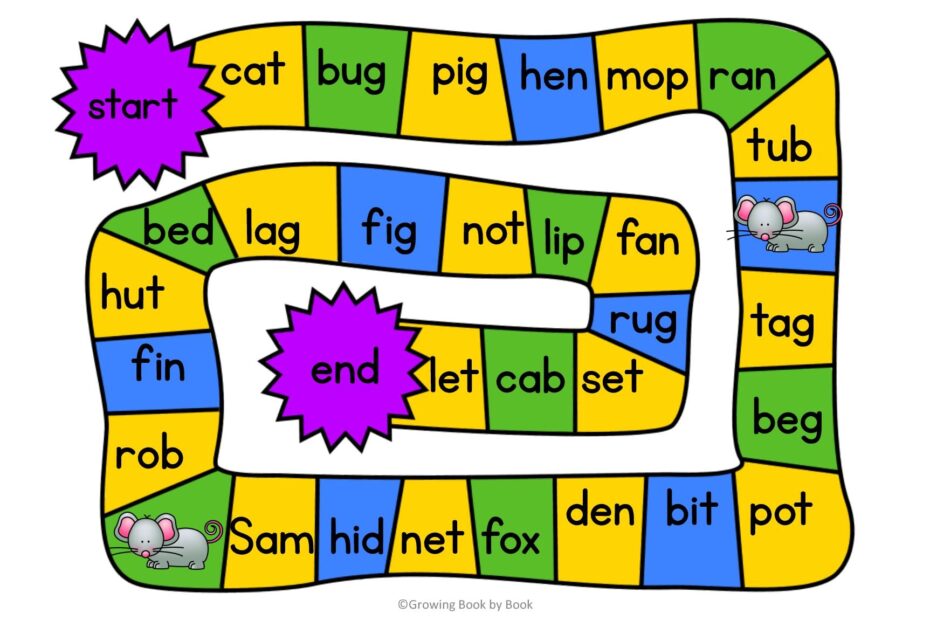 3 FREE Printable CVC Word Games
