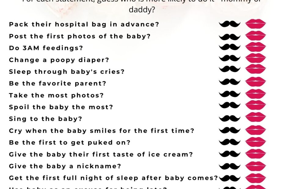 30 Baby Shower Games Your Guests Will Love With Free Baby Shower Printables It s A Mother Thing