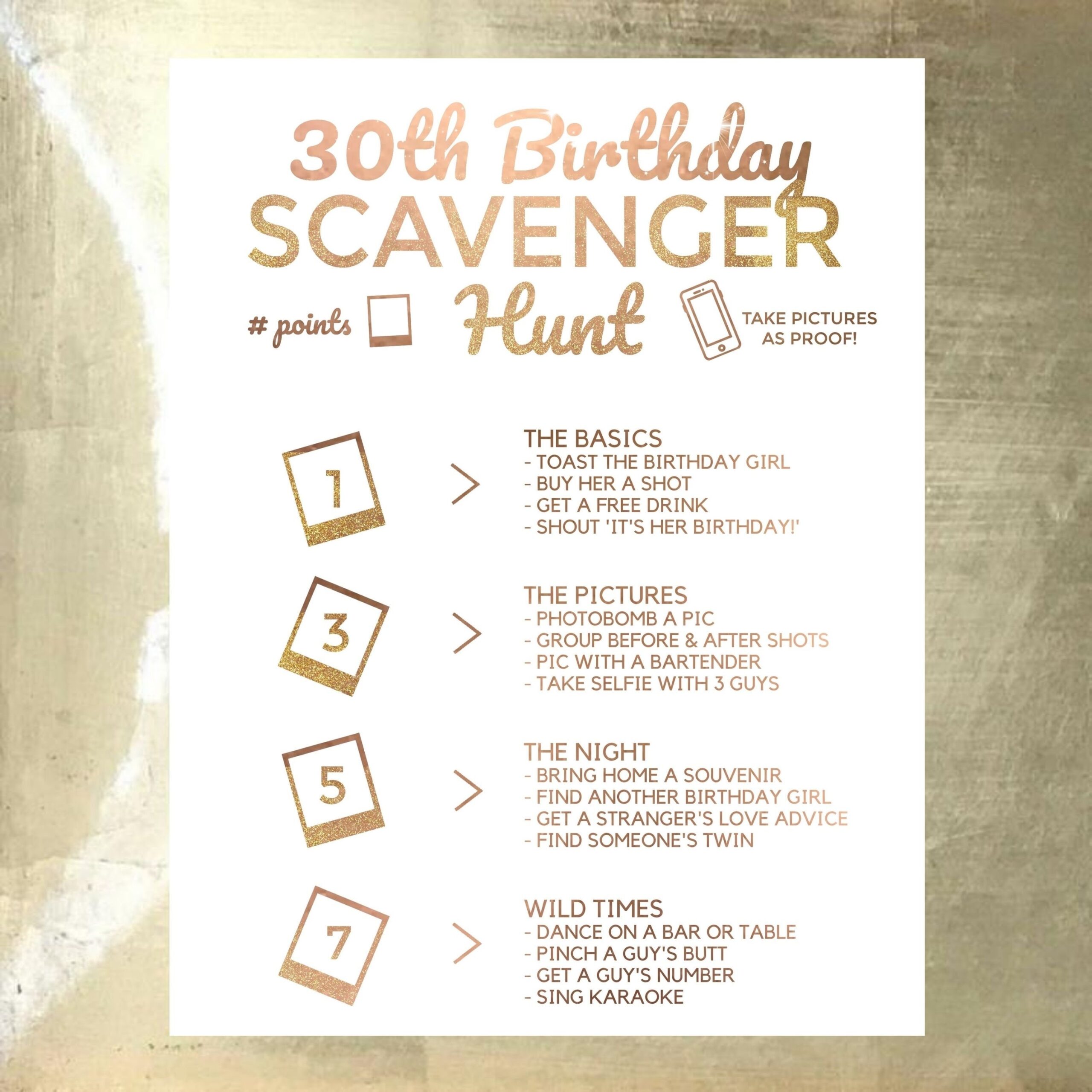 free printable 30th birthday party games