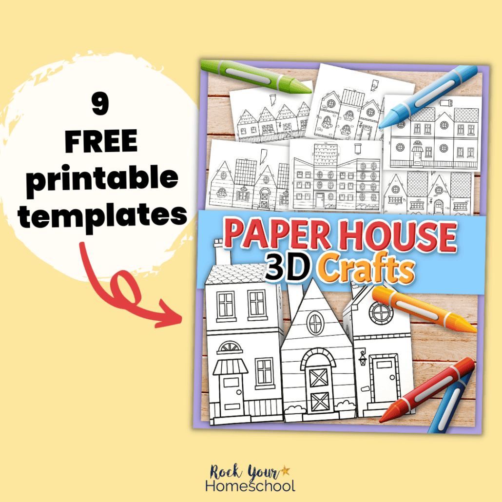 3D Paper House Templates Rock Your Homeschool