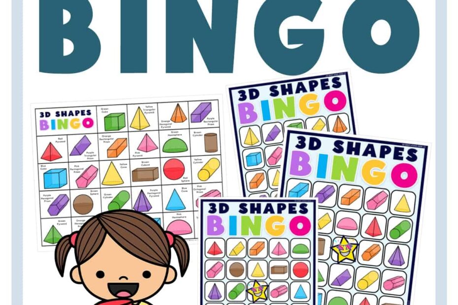 3D Shape BINGO Superstar Worksheets