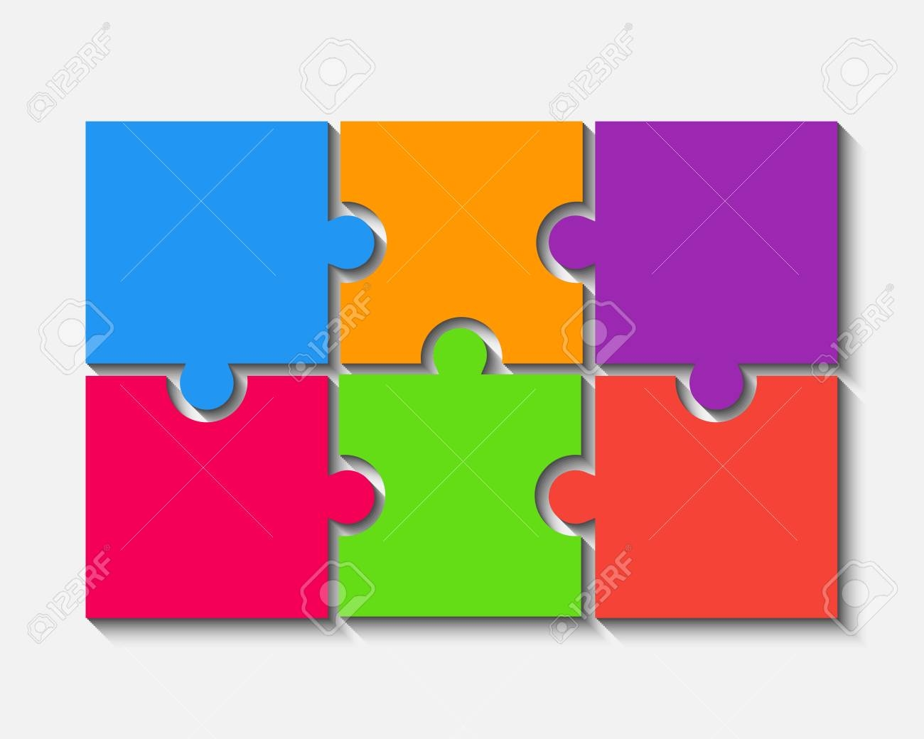6 Puzzle Pieces JigSaw Vector Illustration Puzzle For Web Design Vector Object Shape Business Presentation Information Design Puzzles Pieces 6 Pieces For Infographics Royalty Free SVG Cliparts Vectors And Stock Illustration Image 126938240 