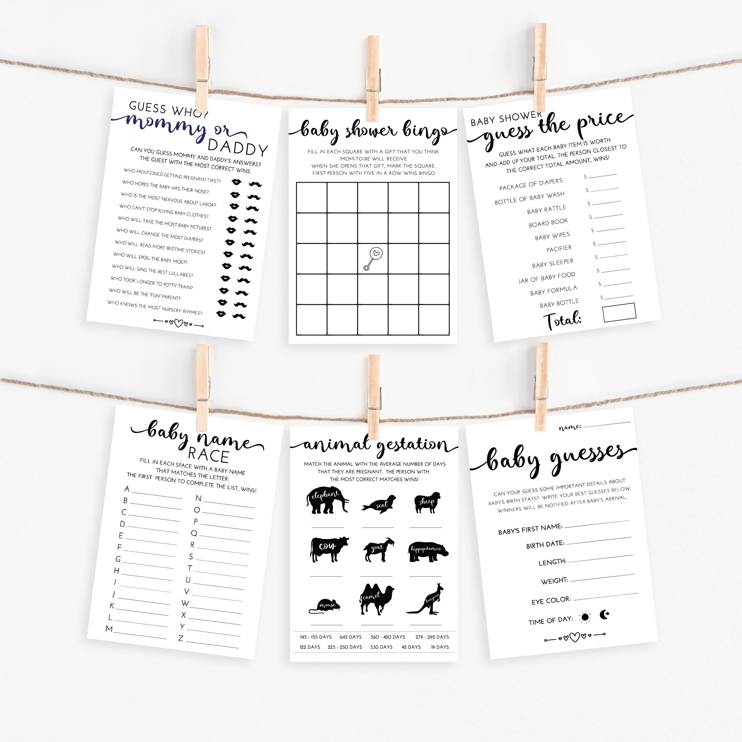 free printable baby shower alphabet games