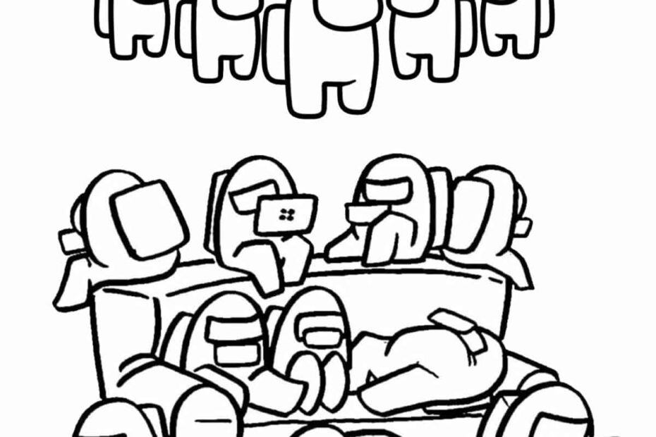 87 Among Us Coloring Pages Free To Print Artsy Pretty Colors