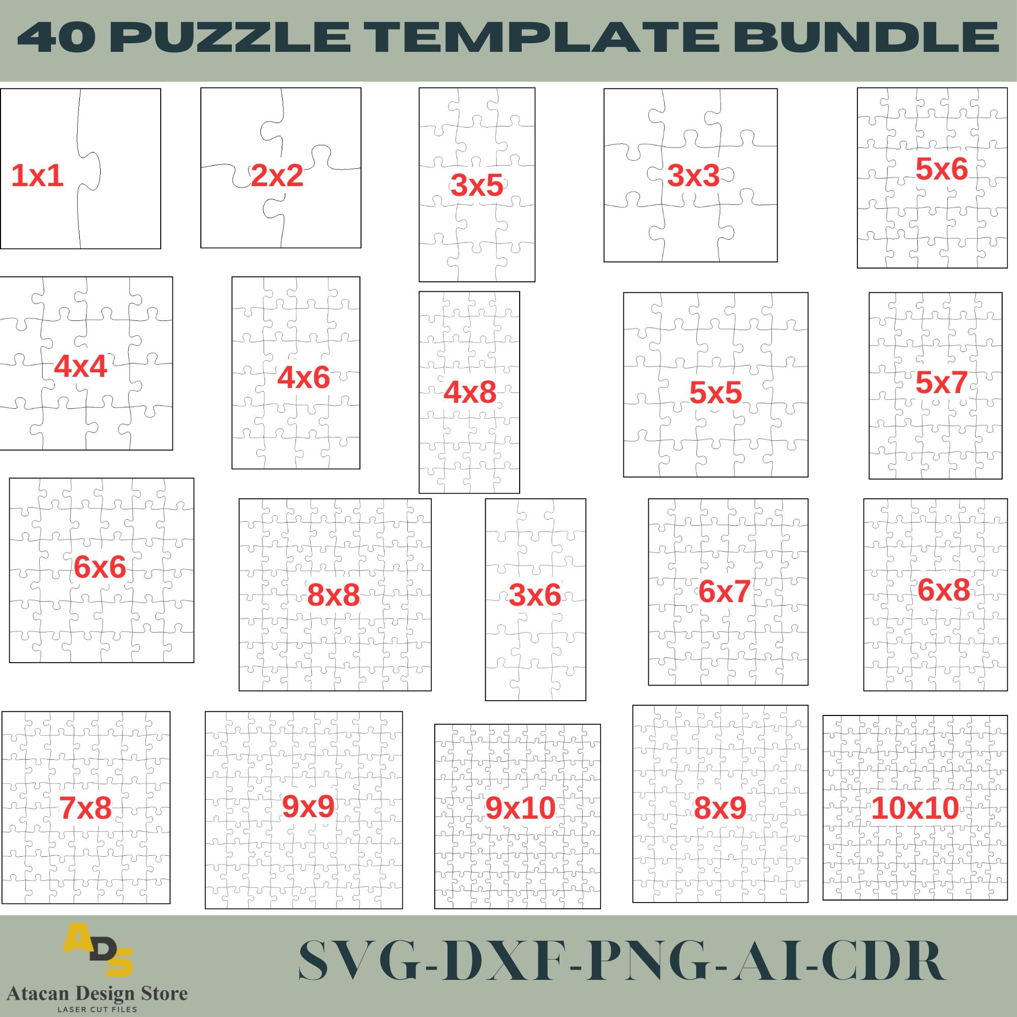 8x10 Puzzle Template Etsy Canada