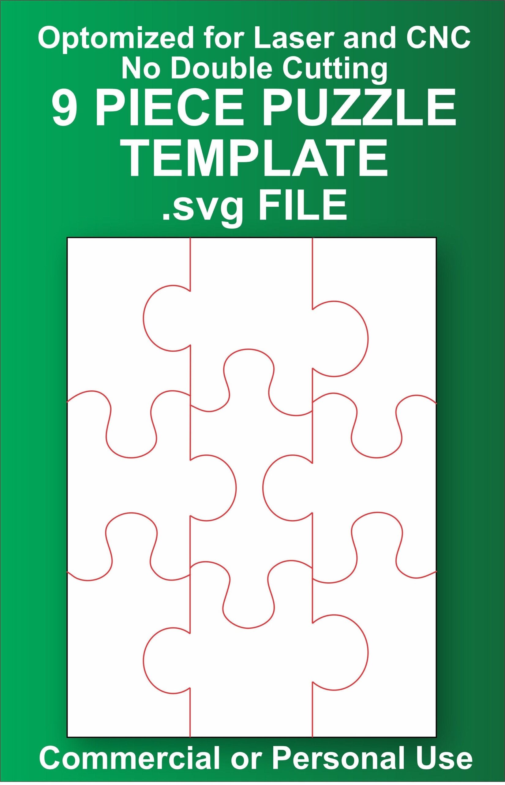 blank 9 piece puzzle template