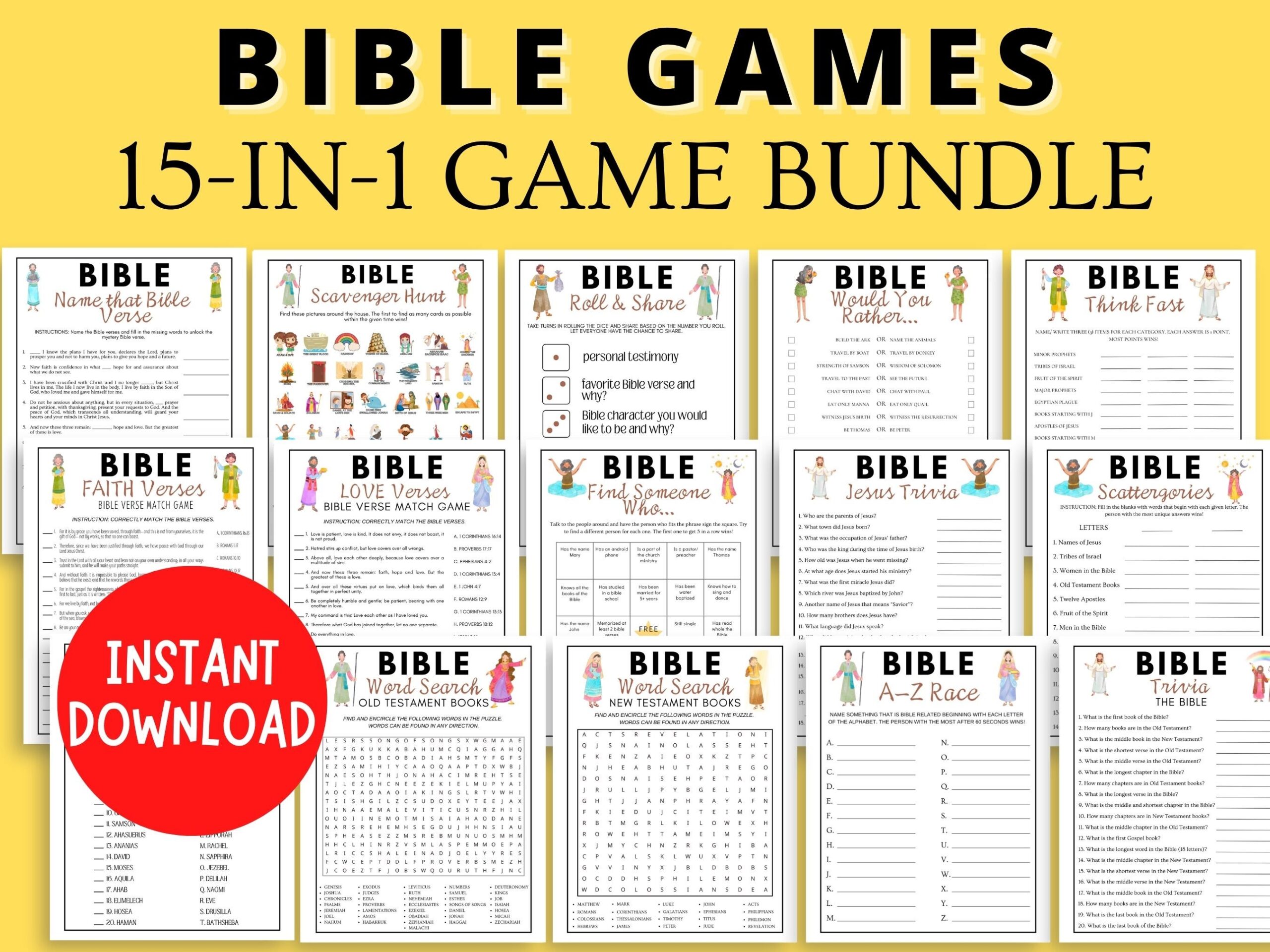 free printable bible spouses games for adult sunday school classes