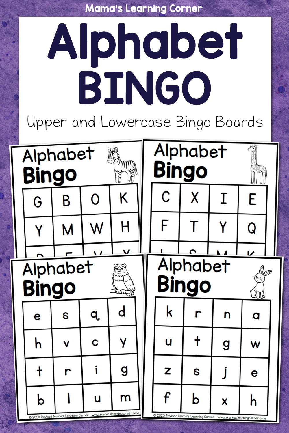 free printable abc bingo game