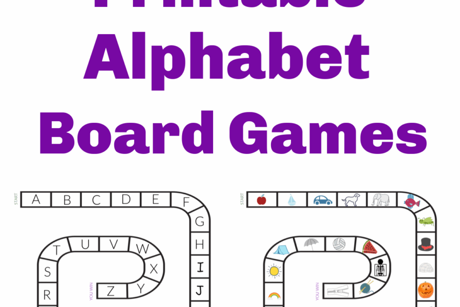 Alphabet Board Game Printable The Activity Mom