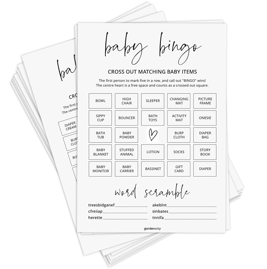 free printable baby shower bingo games for boys