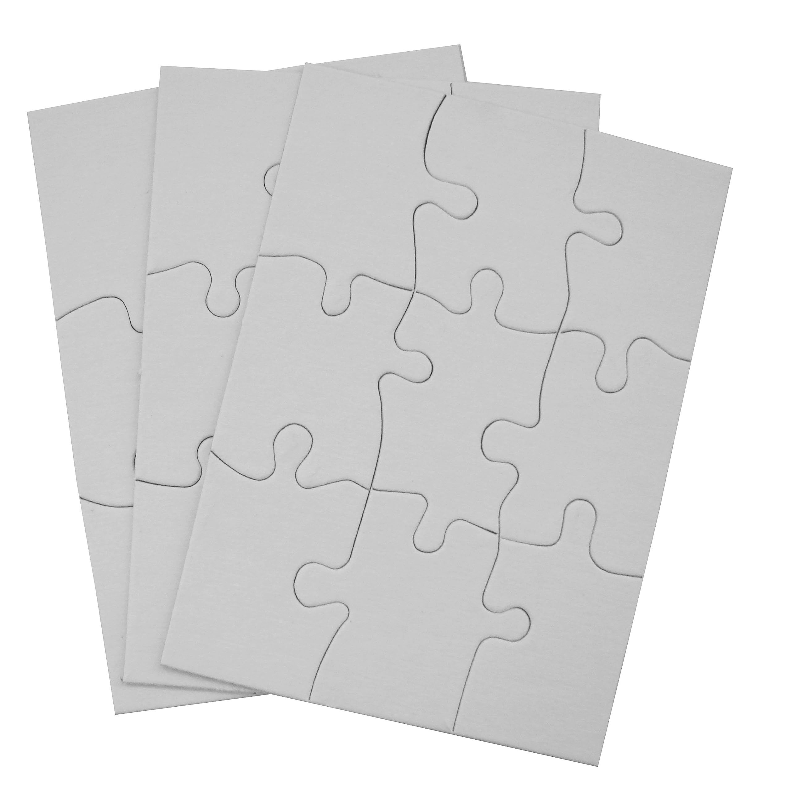 Amazon Inovart Puzzle It 9 Piece Blank Puzzle 12 Puzzles Per Package 4