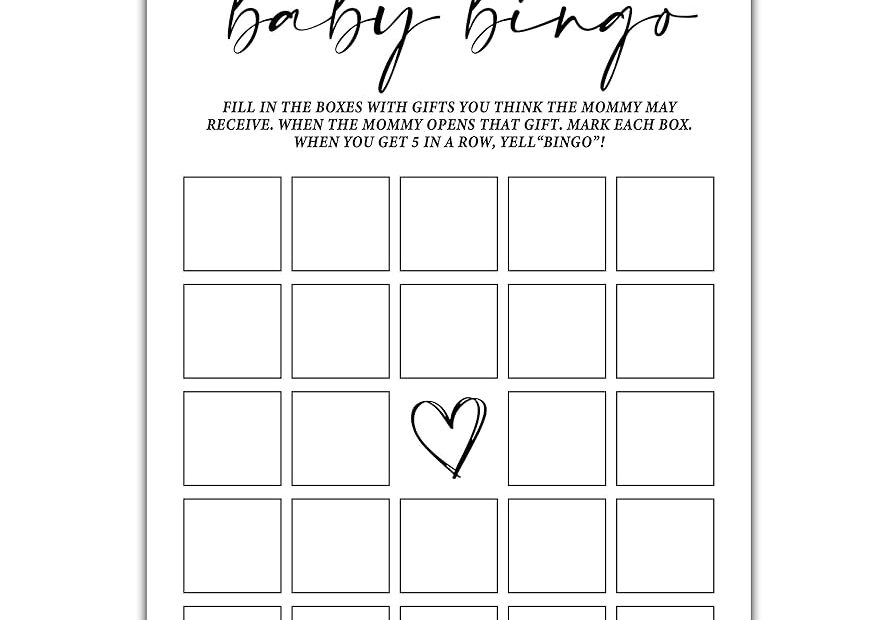 Amazon ZIIUFRN Baby Shower Games 5