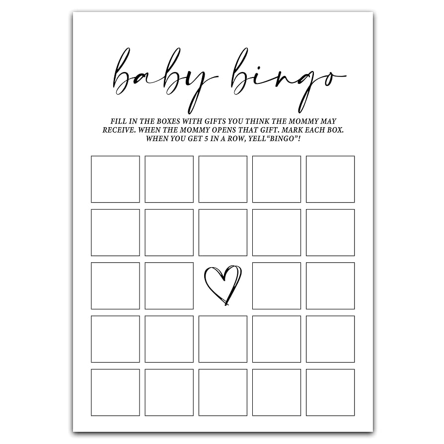 Amazon ZIIUFRN Baby Shower Games 5
