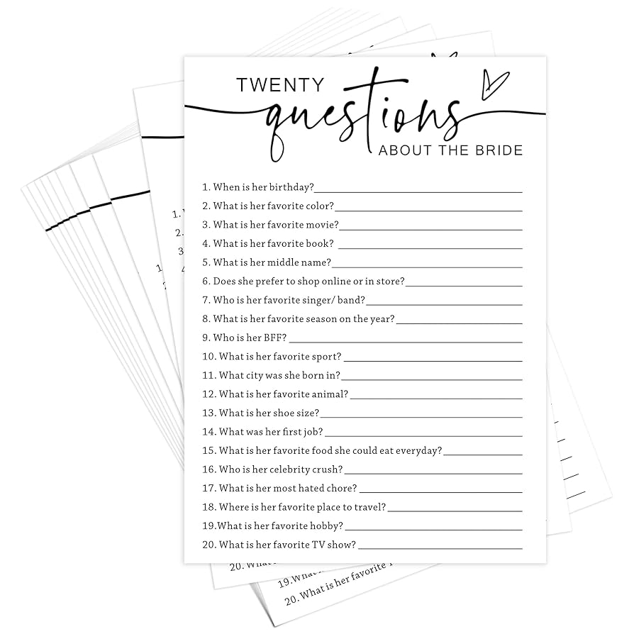 free printable bachelorette shower games