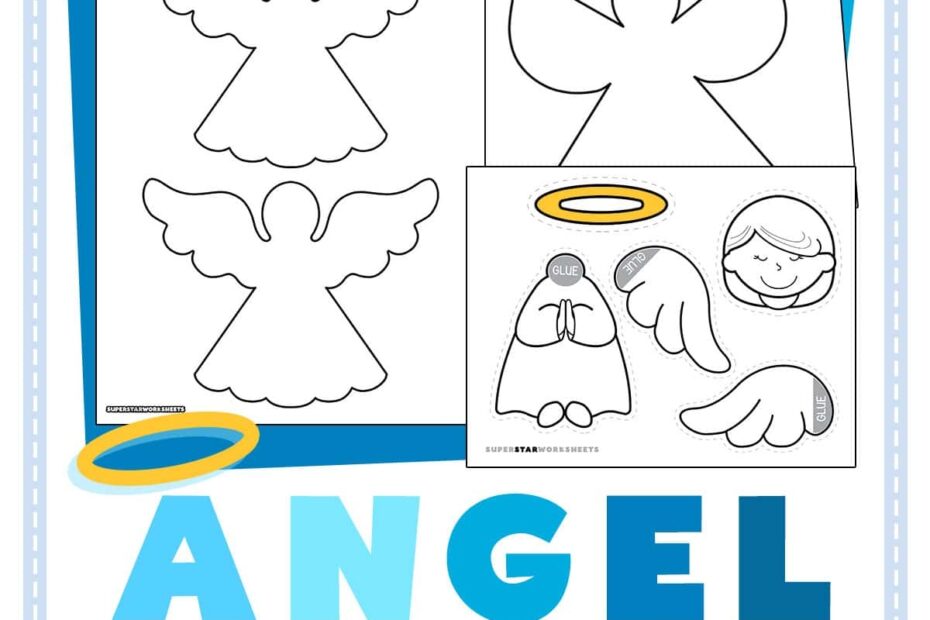 Angel Template Free Printables Superstar Worksheets