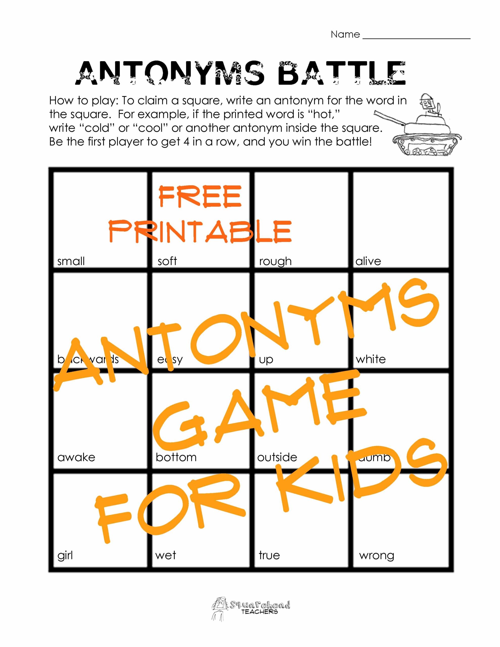 Antonyms Game For Kids Squarehead Teachers