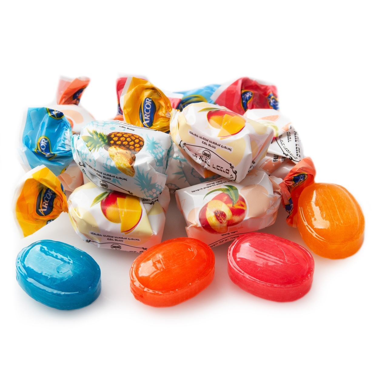 Arcor Tropical Fruit Filled Hard Candy Wrapped Candy Bulk 
