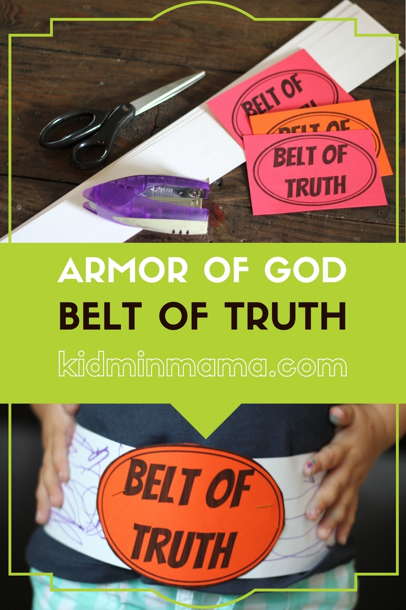 Armor Of God Belt Of Truth KidMin Mama