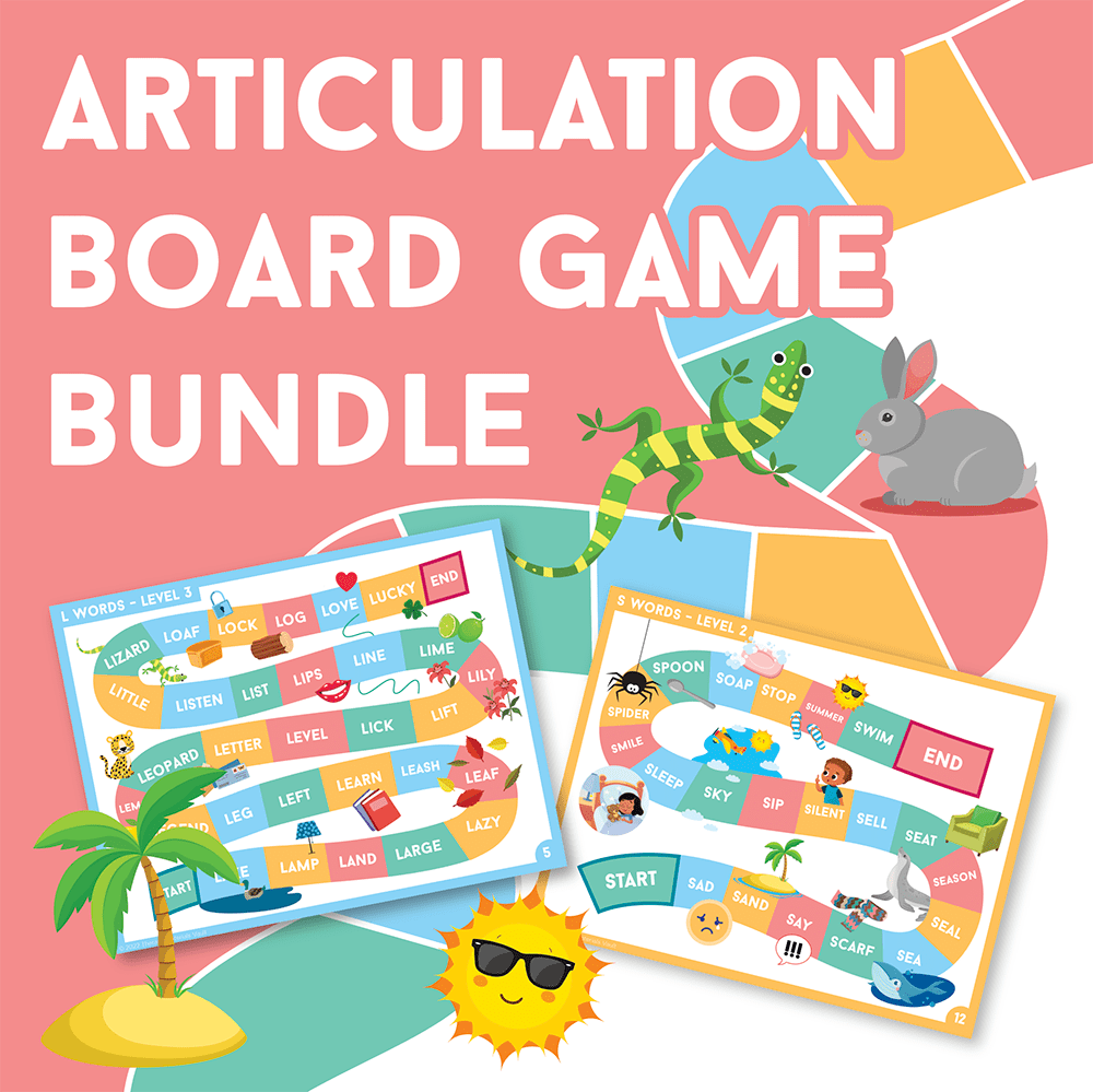 free printable articulation board games