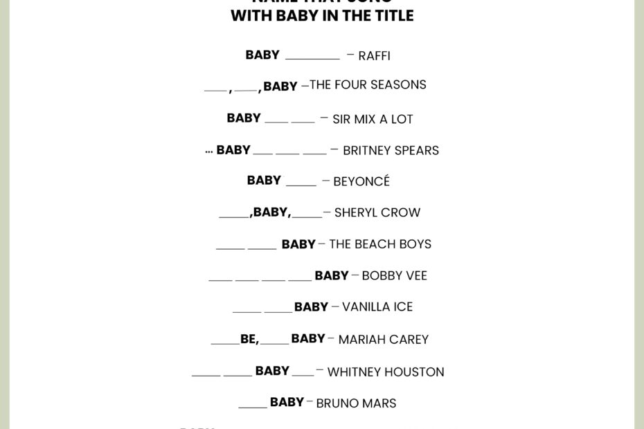 Baby Shower Games 20 Fun And Unique Baby Shower Activities