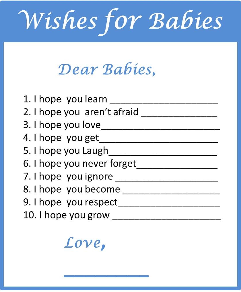 free printable baby boy baby shower games