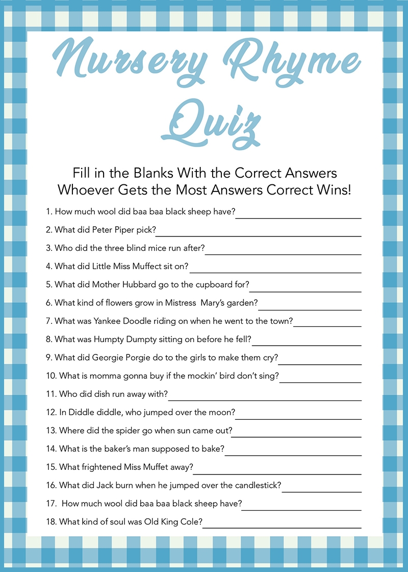 free printable baby boy shower games