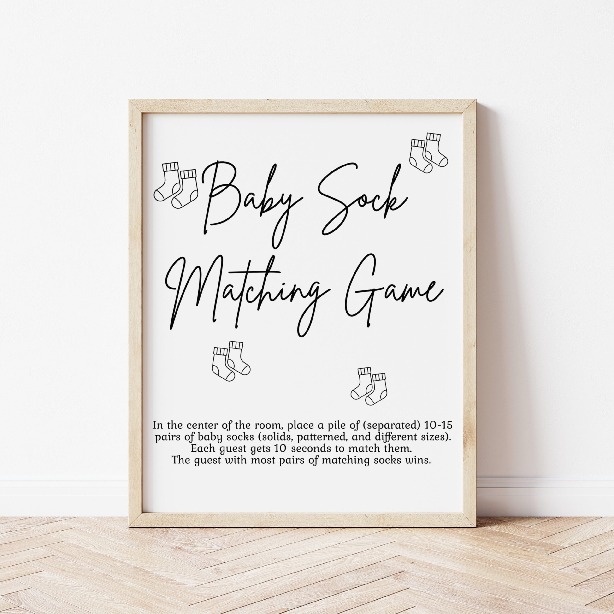 free matching printable baby shower games
