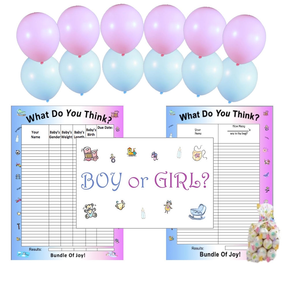 Baby Stats Boy Or Girl Guessing Game Keepsake 50 Players My Site