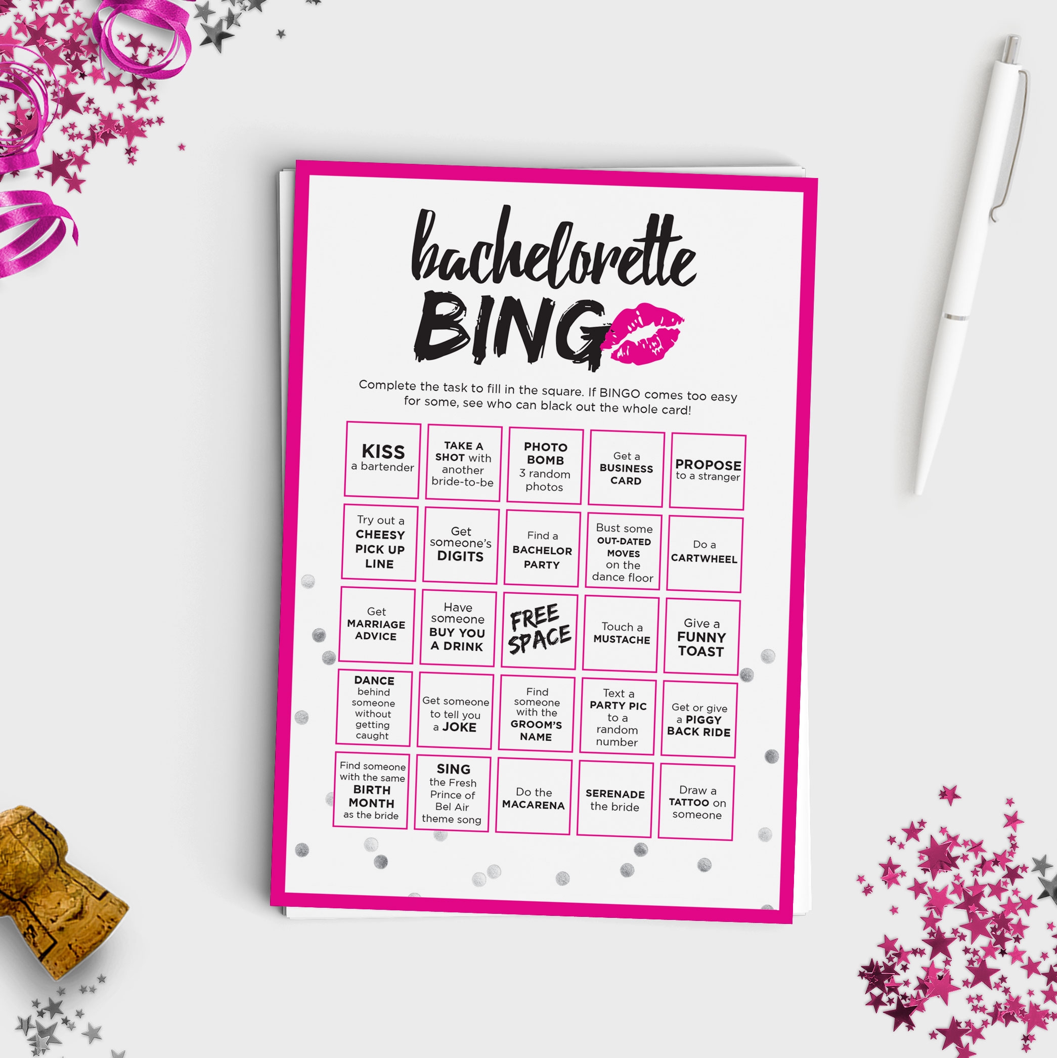 Bachelorette Bingo Scavenger Hunt Favors U0026 Stuff