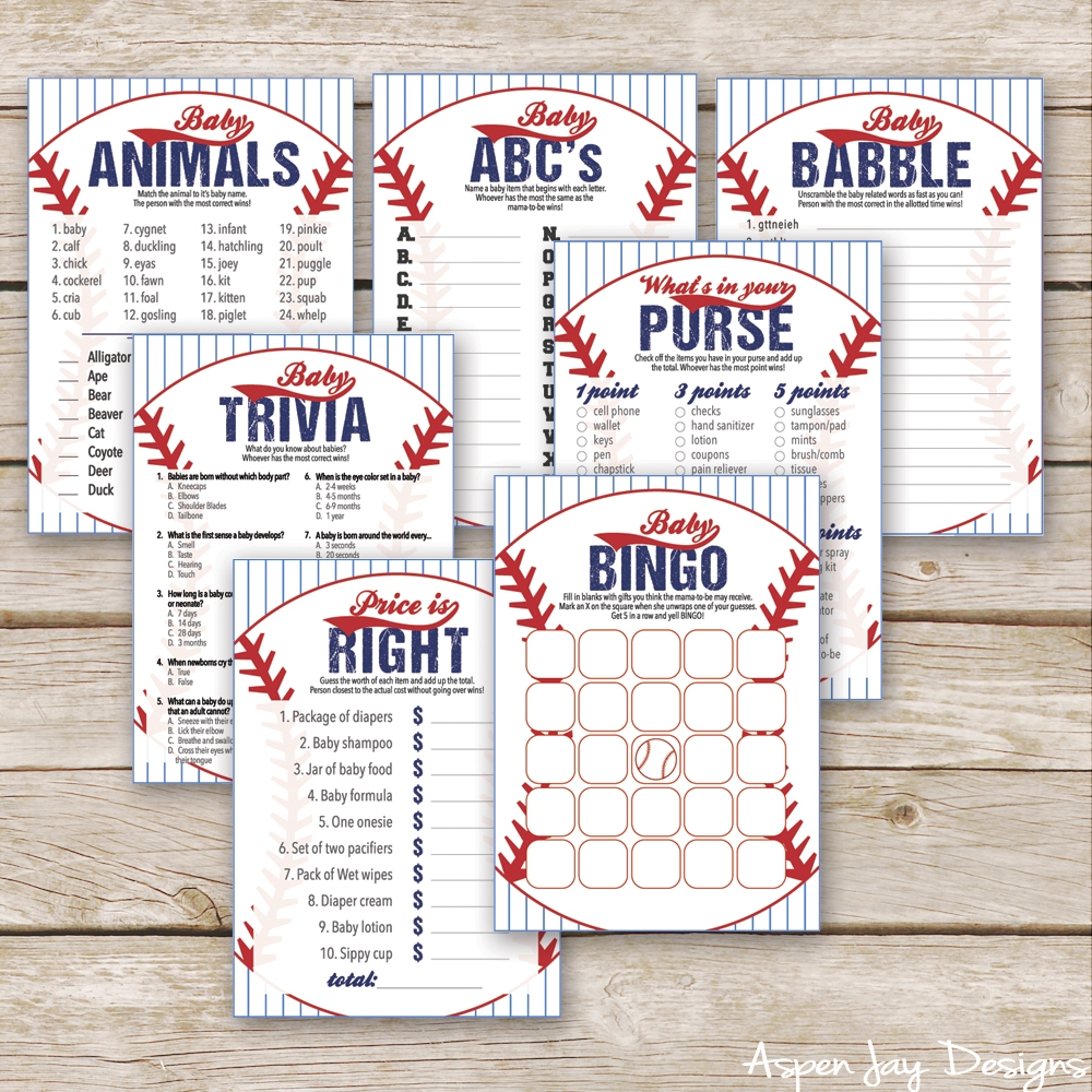 Baseball Themed Baby Shower Aspen Jay