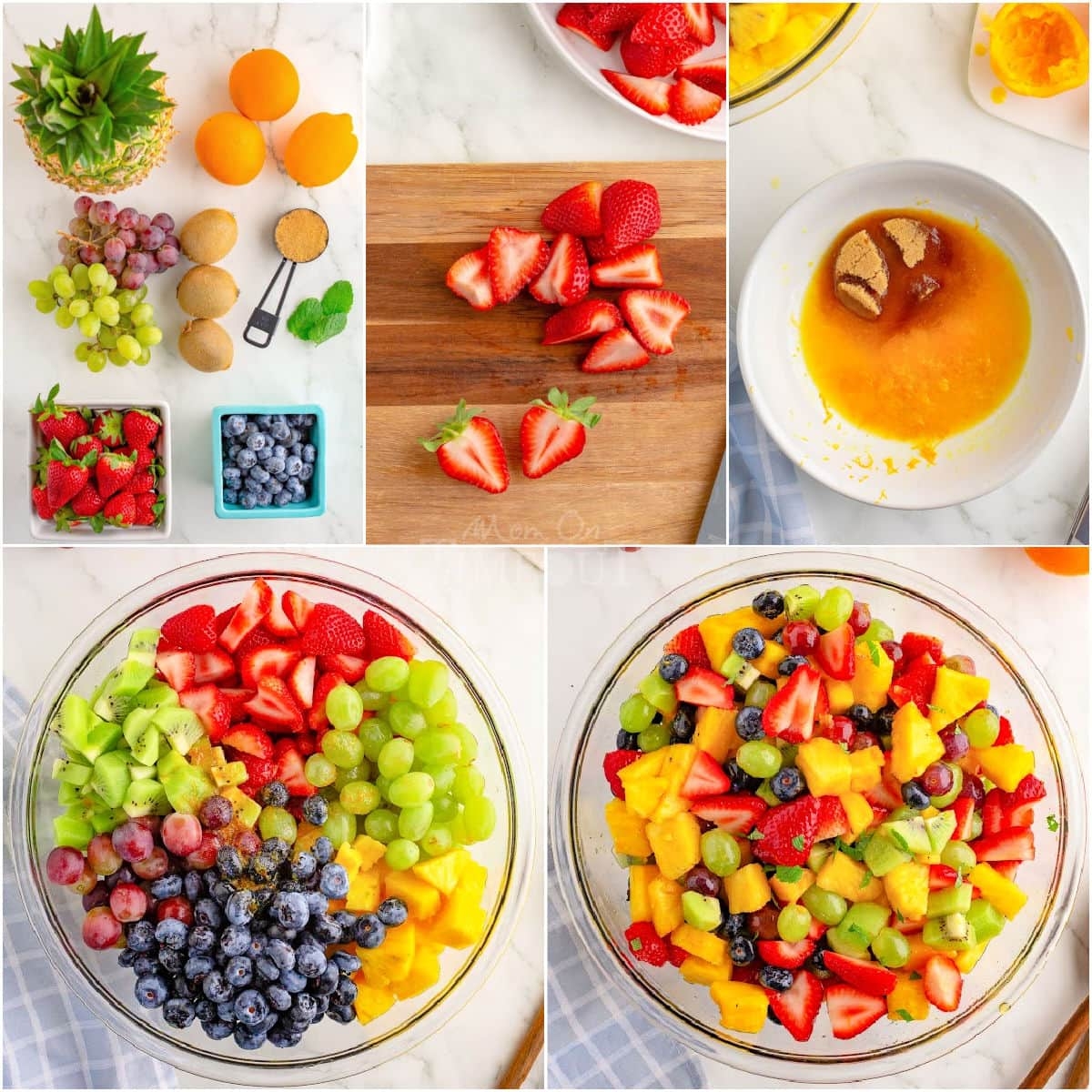 how to make fruit salad step by step with pictures