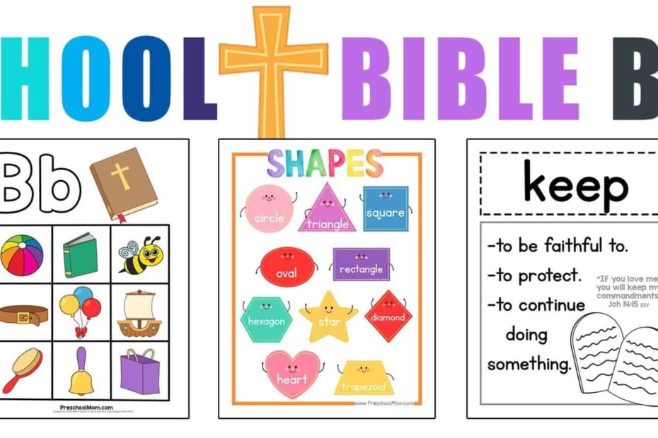 Bible Games Christian Preschool Printables