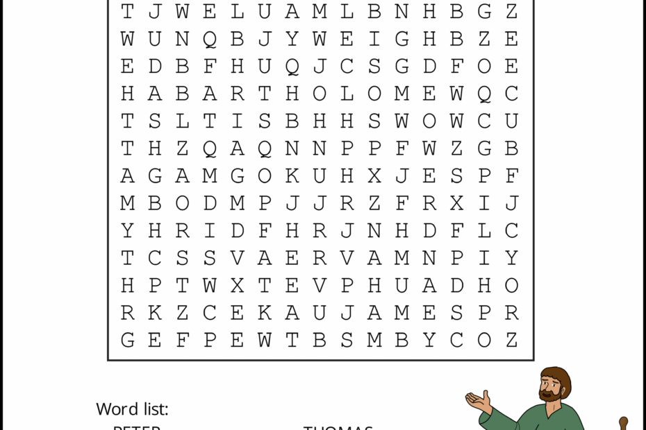 Bible Word Search Free Printable Christian Puzzles DIY Worksheets Library