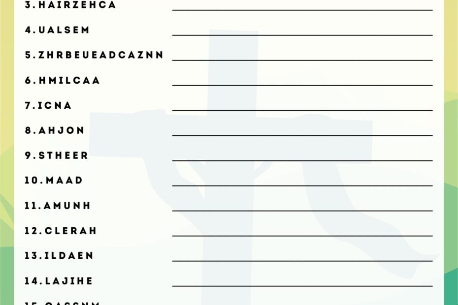 Biblical Brain Teasers 16 Free PDF Printables Printablee
