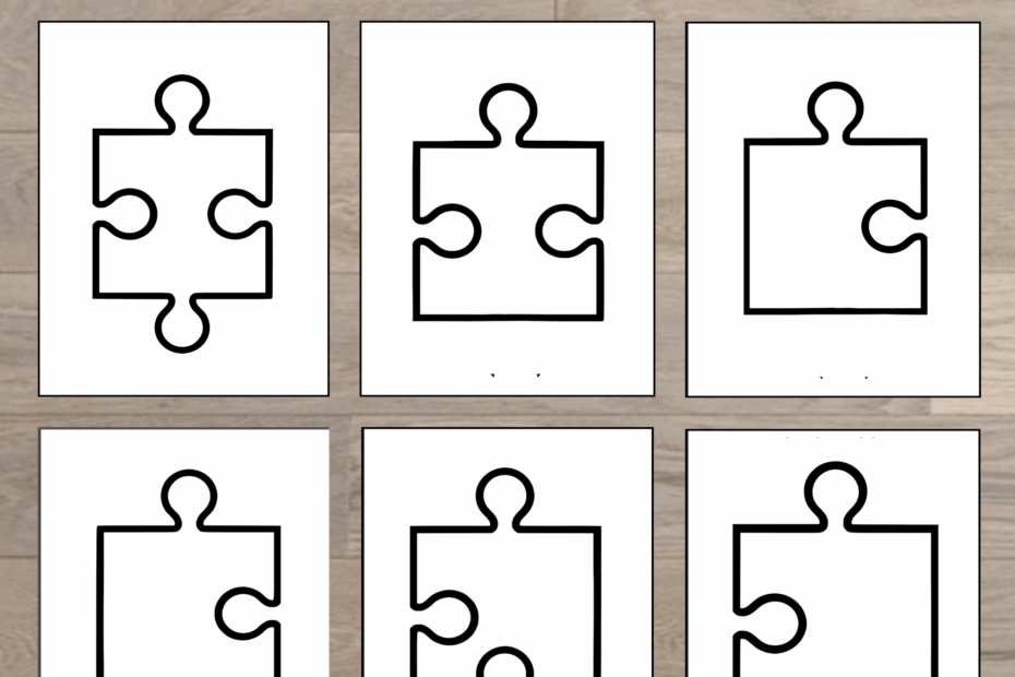 Blank Puzzle Piece Template SPED Classroom SPED Art Project