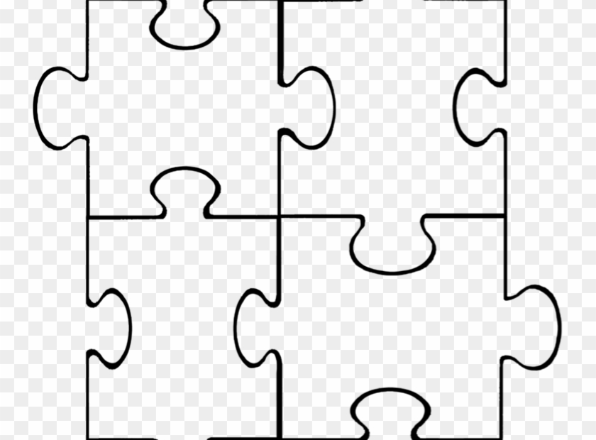 Blank Puzzlepieces Clipart Library Printable Autism Puzzle