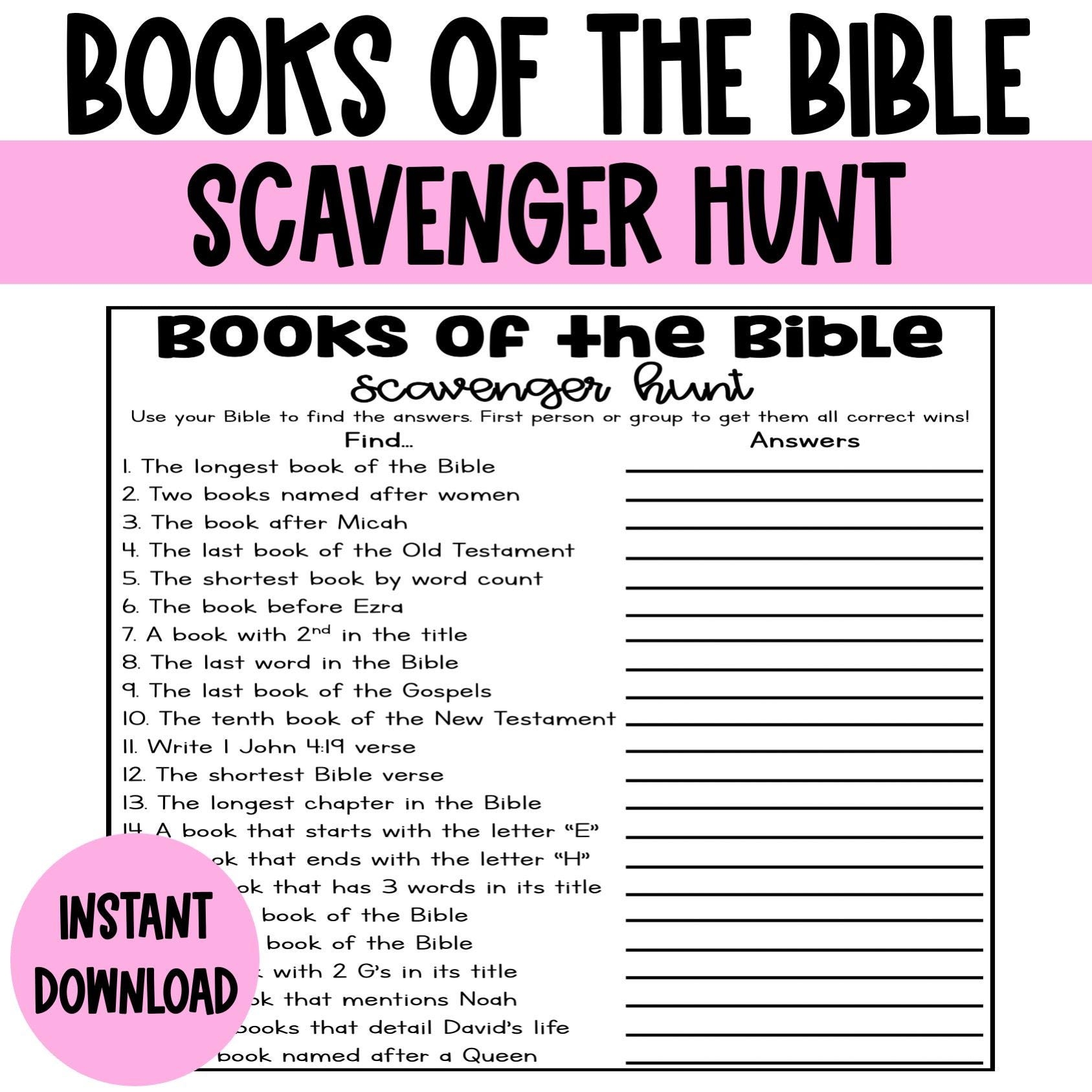 free printable bible games hidden books of the bible