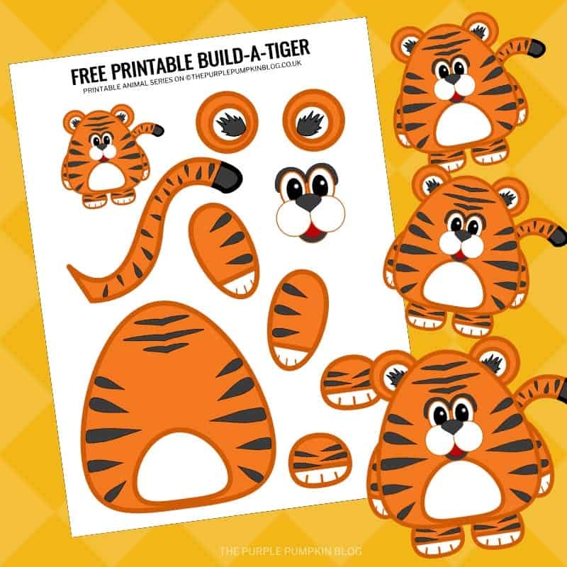 printable animal paper craft template