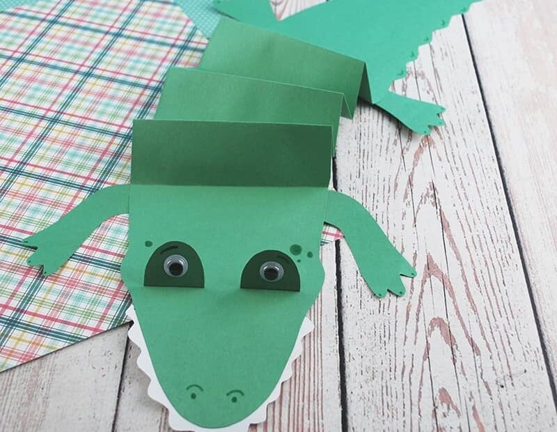 Crocodile Craft with FREE Craft Template In The Bag Kids Crafts